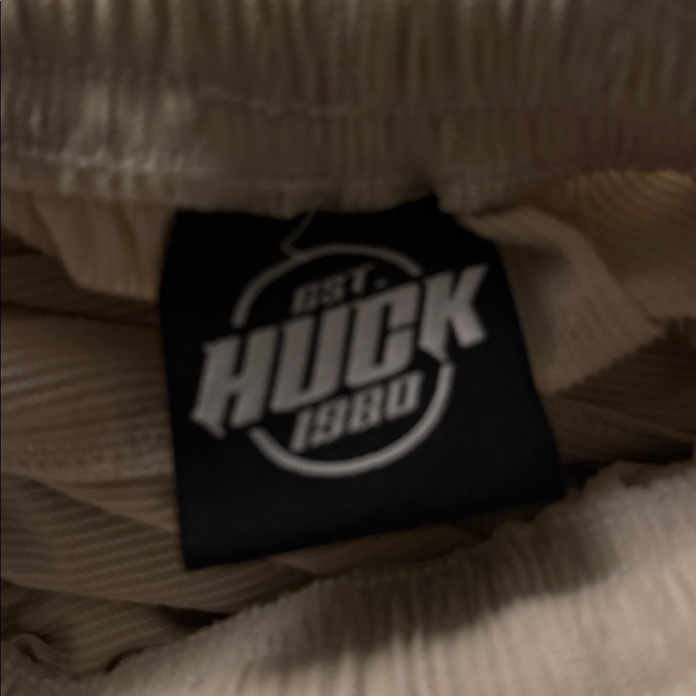 Huck Beige Corduroy Cargo Lounge Pants | Drawstring | Casual Utility Style - Picture 10 of 10